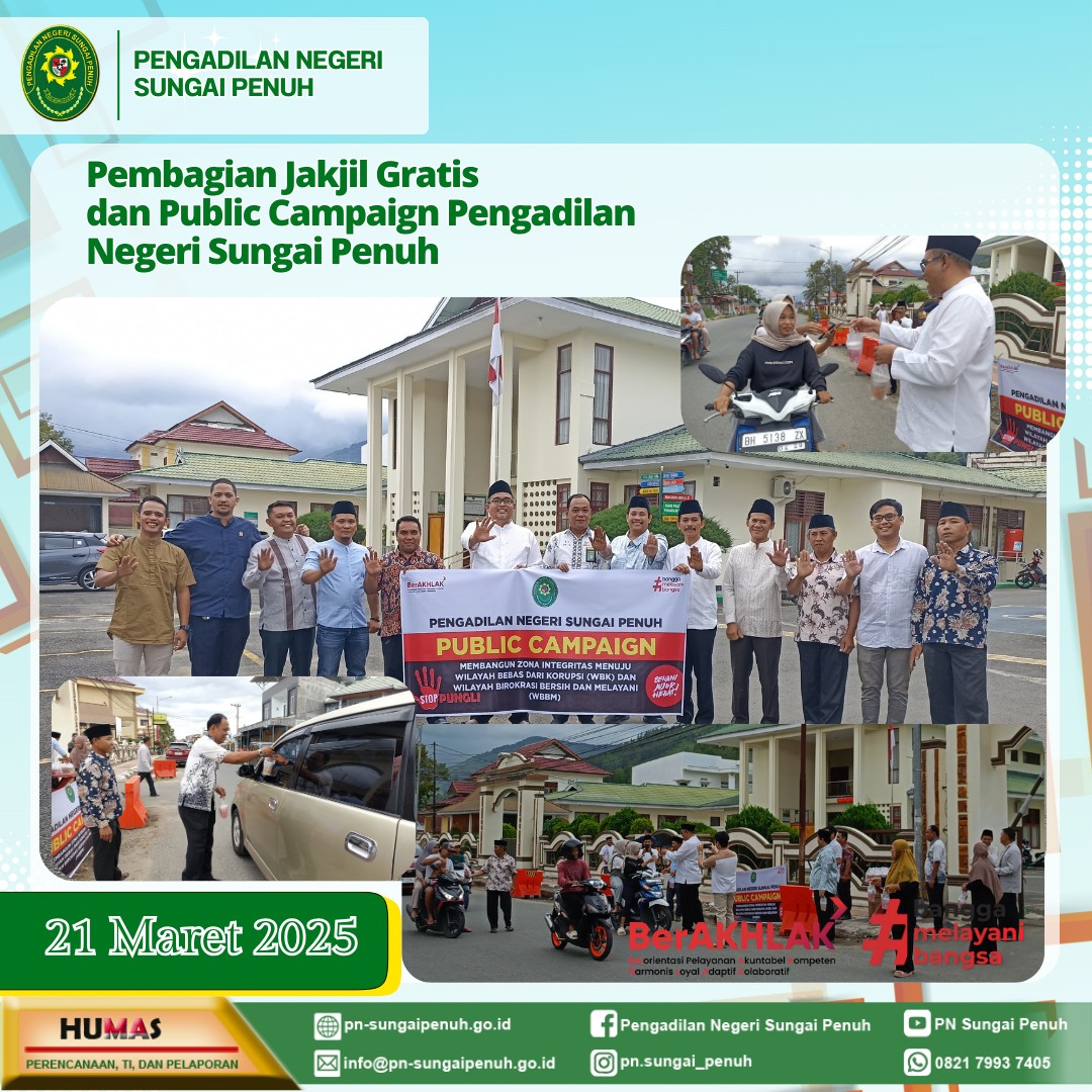 Pembagian Takjil Gratis dan Public Campaign